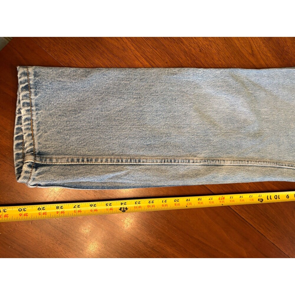 Rare vtg Levi's 550 Jeans Women's 10 USA Made Light Wash Tapered leg Relaxed 90s - Picture 12 of 16